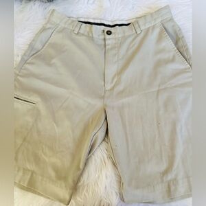 GUC Nicklaus Flat Front Tan Casual Golf Shorts Size‎ 32